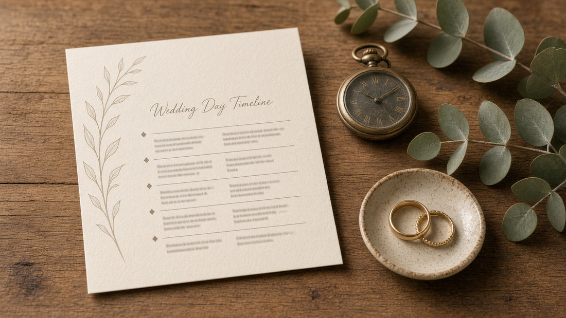 Wedding Day Timeline Template: The Hour-by-Hour Schedule (Plus Music Cue Timing)