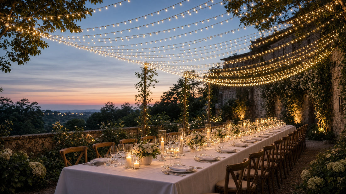 35 Fairy Light Wedding Decoration Ideas for Ceremonies, Receptions, and Photos